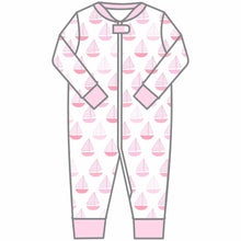  Sweet Sailing Pink Zip Pajamas - Magnolia BabyZipper Pajamas