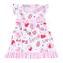 Sweet Valentine Printed Ruffle Flutters Toddler Dress - Magnolia BabyDress