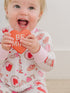 Sweet Valentine Zip Footie - Pink - Magnolia BabyFootie
