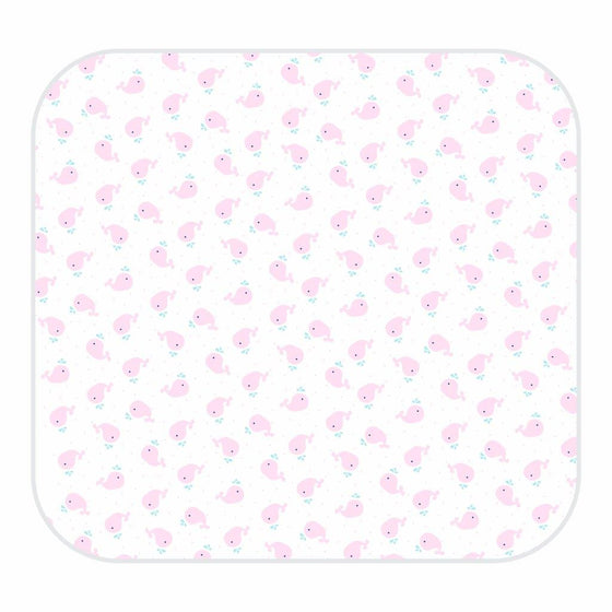 Sweet Whales Pink Print Swaddle Blanket - Magnolia BabySwaddle Blanket
