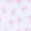 Sweet Whales Pink Print Swaddle Blanket - Magnolia BabySwaddle Blanket