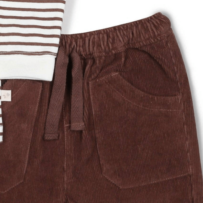 Tee & Corduroy Pant Set - Plum - Magnolia BabyPant Set