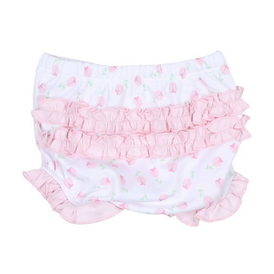Tessa's Classics Pink Smocked Print Ruffle Diaper Cover Set - Magnolia BabyDiaper Cover