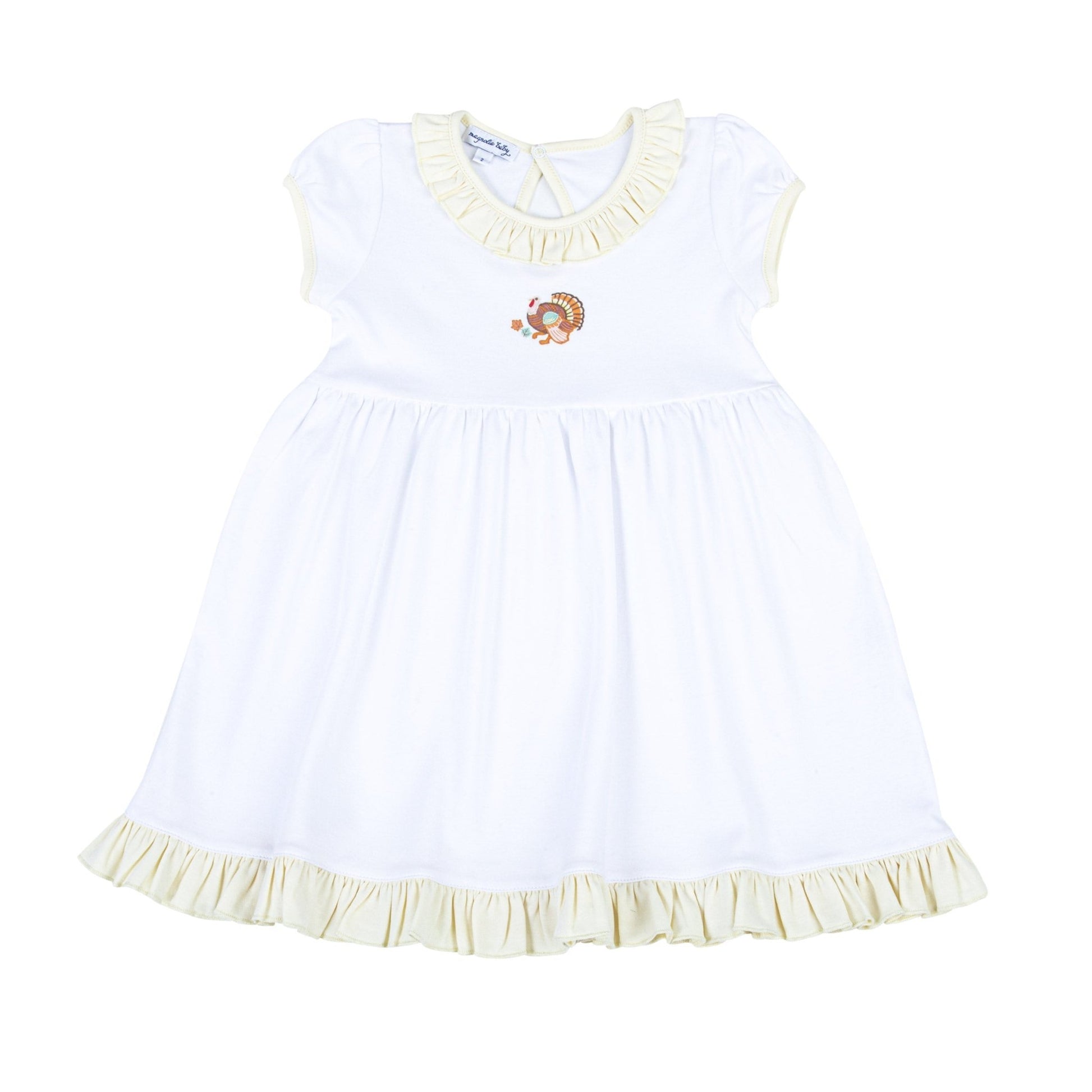 Thanksgiving Blessings Embroidered Dress - Magnolia BabyDress
