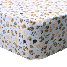 Tiger Football Navy-Orange Printed Crib Sheet - Magnolia BabyCrib Sheets