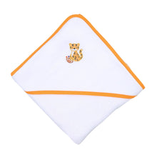 Tiger Football Orange-Purple Embroidered Towel Set - Magnolia BabyTowel Set