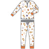Tiger Football Orange-Purple Women's 2pc Set Pajamas - Magnolia Baby2pc Set Pajamas
