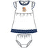 Tiger Pride Applique Dress - Navy - Magnolia BabyDress