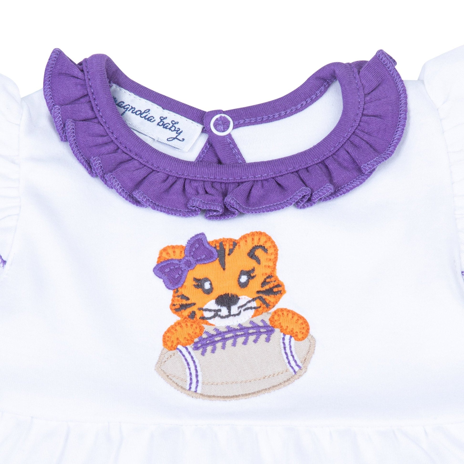 Tiger Pride Applique Dress - Purple - Magnolia BabyDress