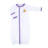 Tiger Pride Embroidered Converter - Purple Gold - Magnolia BabyConverter Gown