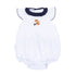 Tiger Pride Embroidered Ruffle Bubble - Navy Orange - Magnolia BabyBubble