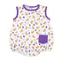 Tiger Pride Print Boy Bubble - Purple Gold - Magnolia BabyBubble