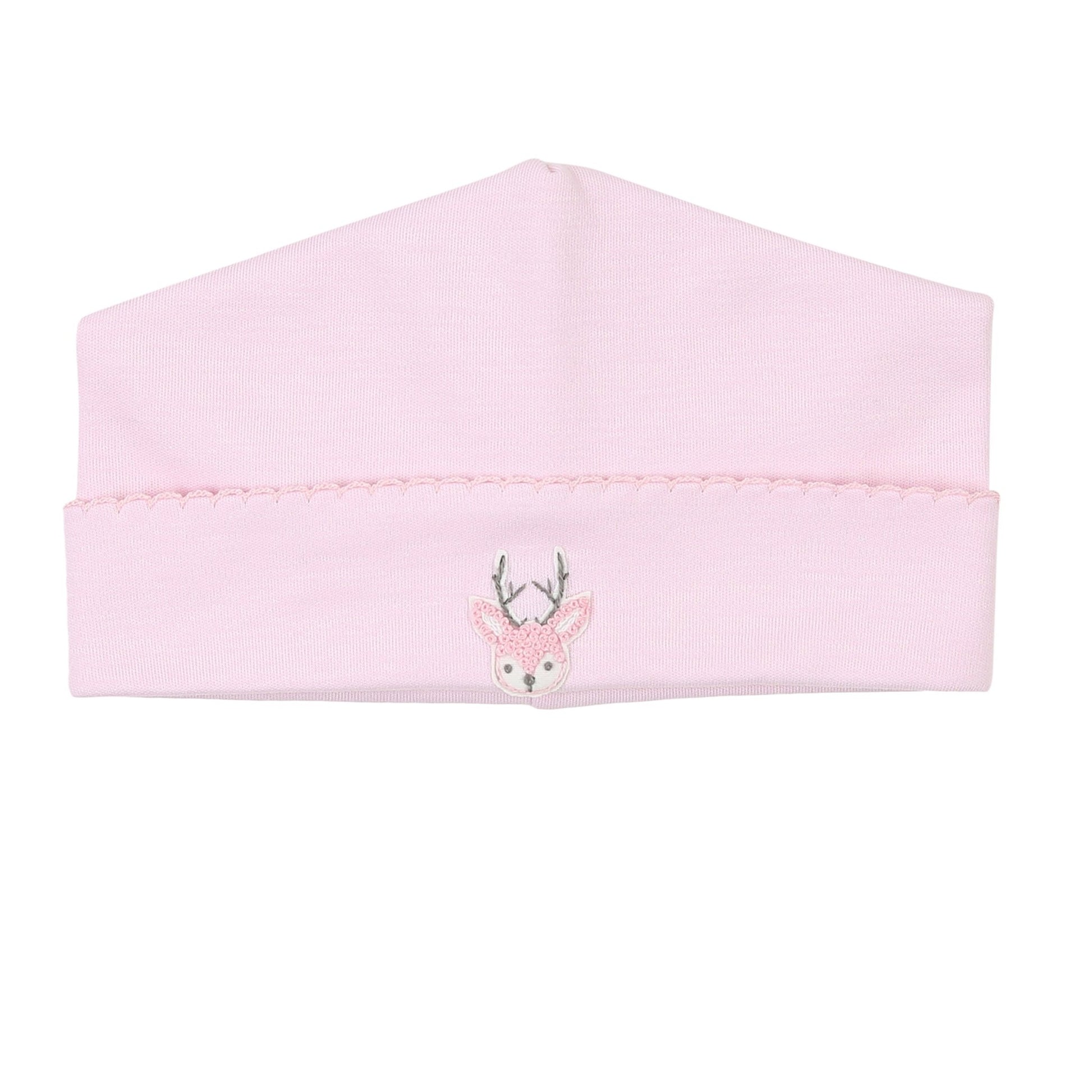 Tiny Buck Pink Embroidered Hat - Magnolia BabyHat