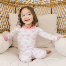  Tiny Sailboat Long Pajama - Pink - Magnolia BabyLong Pajamas