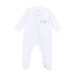 Tiny Tee Time Embroidered Zip Footie - Light Blue - Magnolia BabyFootie