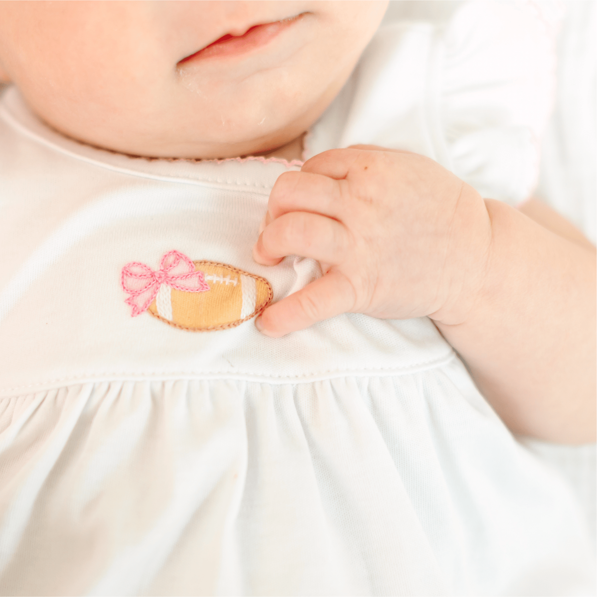Touchdown Cutie Embroidered Ruffle Diaper Cover Set - Pink - Magnolia BabyDiaper Cover