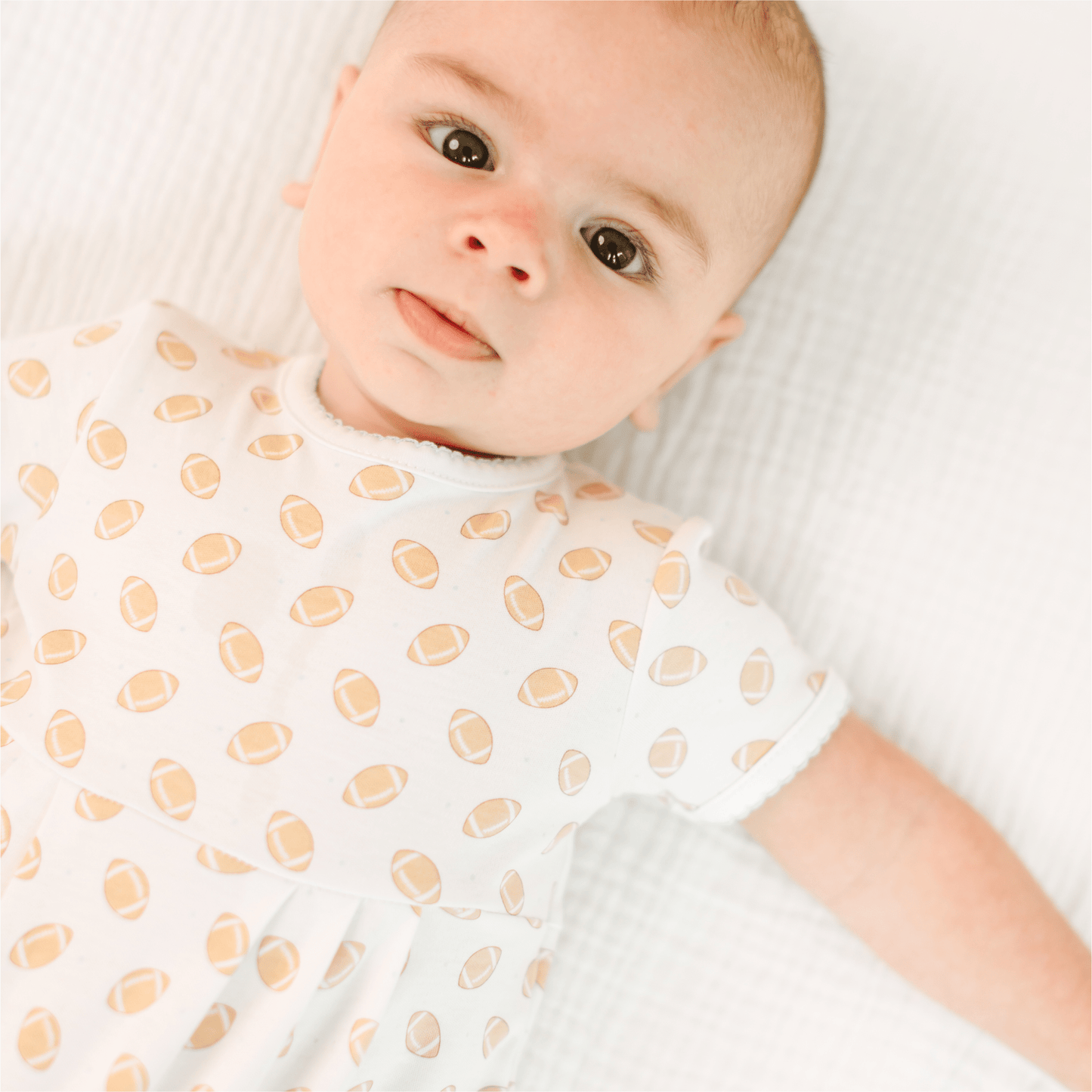 Touchdown Cutie Print Bubble - Light Blue - Magnolia BabyBubble