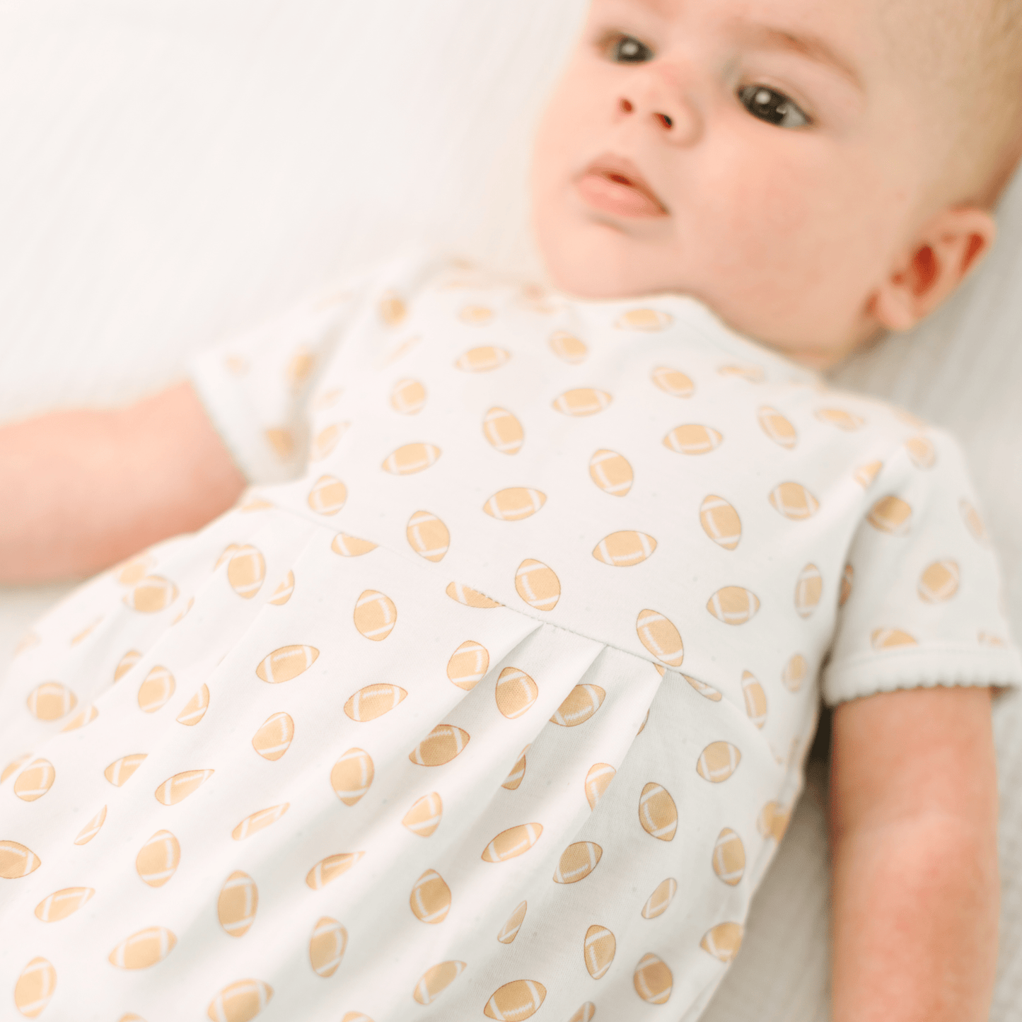 Touchdown Cutie Print Bubble - Light Blue - Magnolia BabyBubble