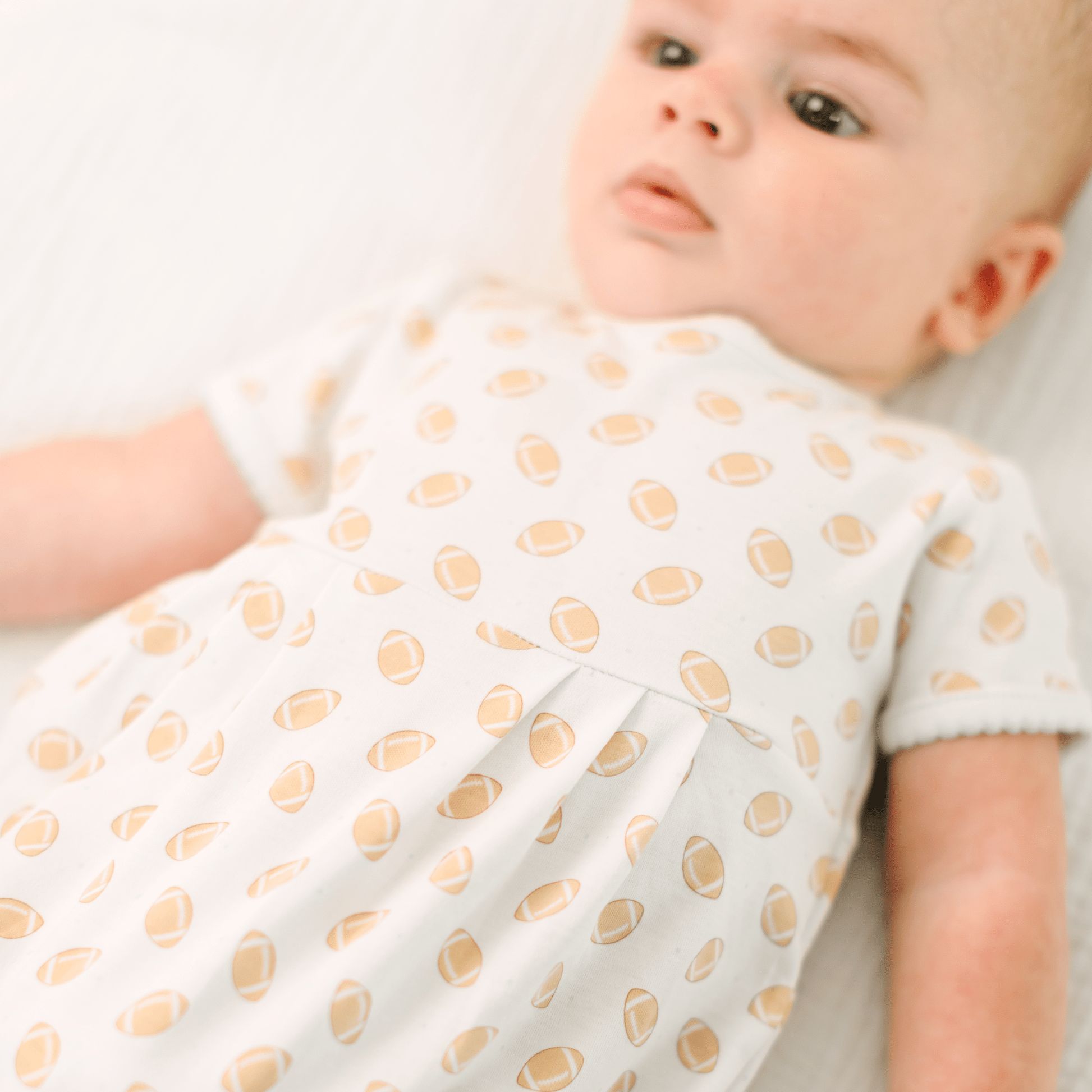 Touchdown Cutie Print Bubble - Light Blue - Magnolia BabyBubble