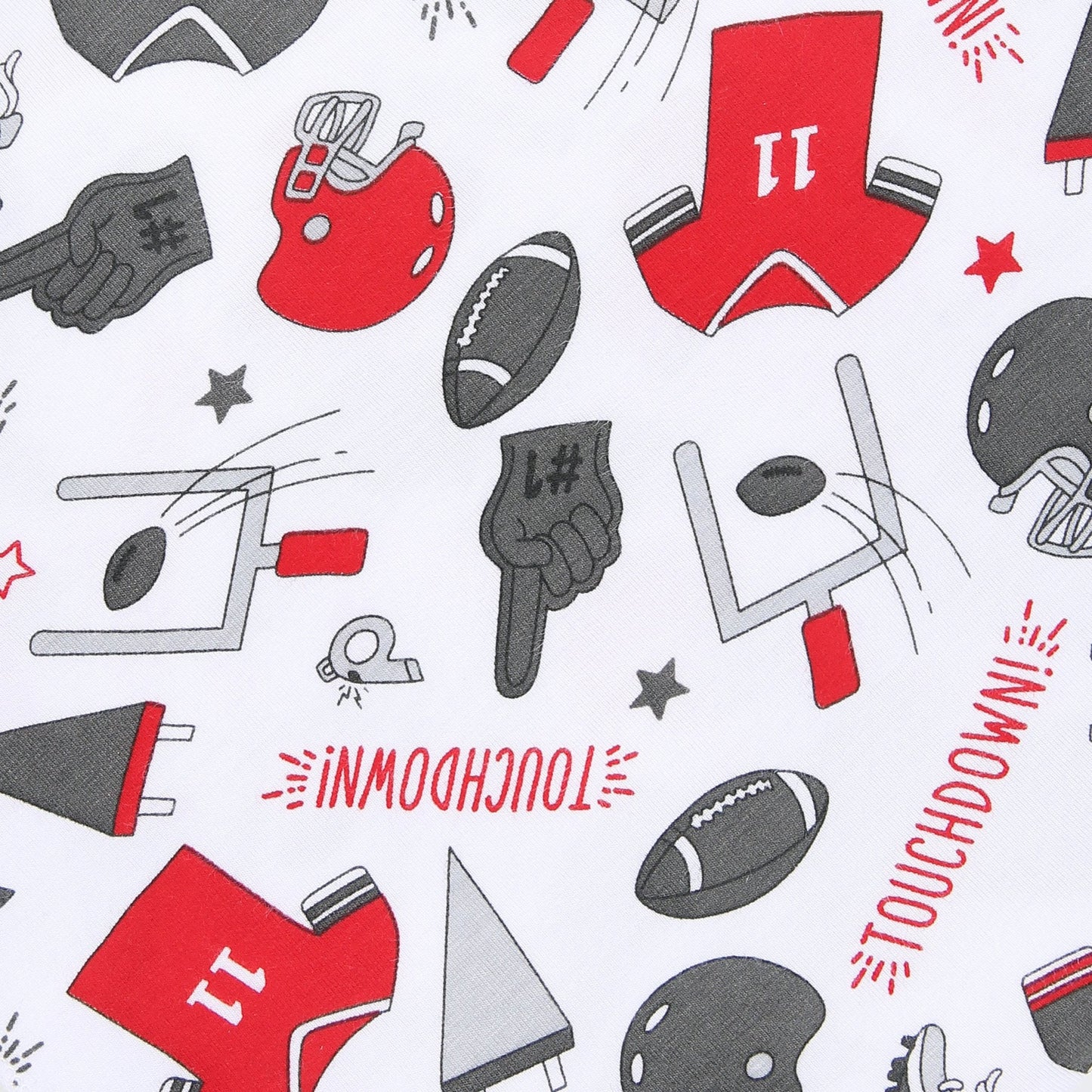 Touchdown Red-Black Dress - Magnolia BabyDress