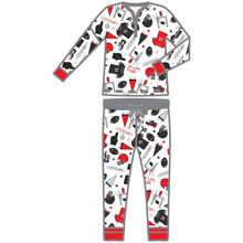  Touchdown Red-Black Women's 2pc Set Pajama - Magnolia Baby2pc Set Pajamas