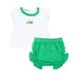 Tractor Time Embroidered Ruffle Diaper Cover Set - Magnolia BabyDiaper Cover