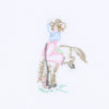 Vintage Cowboy & Cowgirl Pink Infant/Toddler Ruffle Long Pajamas - Magnolia BabyLong Pajamas