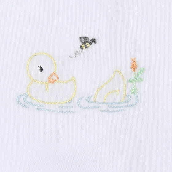Vintage Duckies Yellow Embroidered Converter - Magnolia BabyConverter Gown