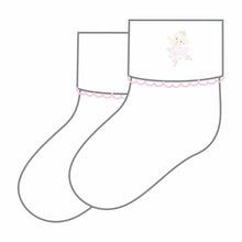  Vintage Tiny Toes Embroidered Socks - Magnolia BabySocks