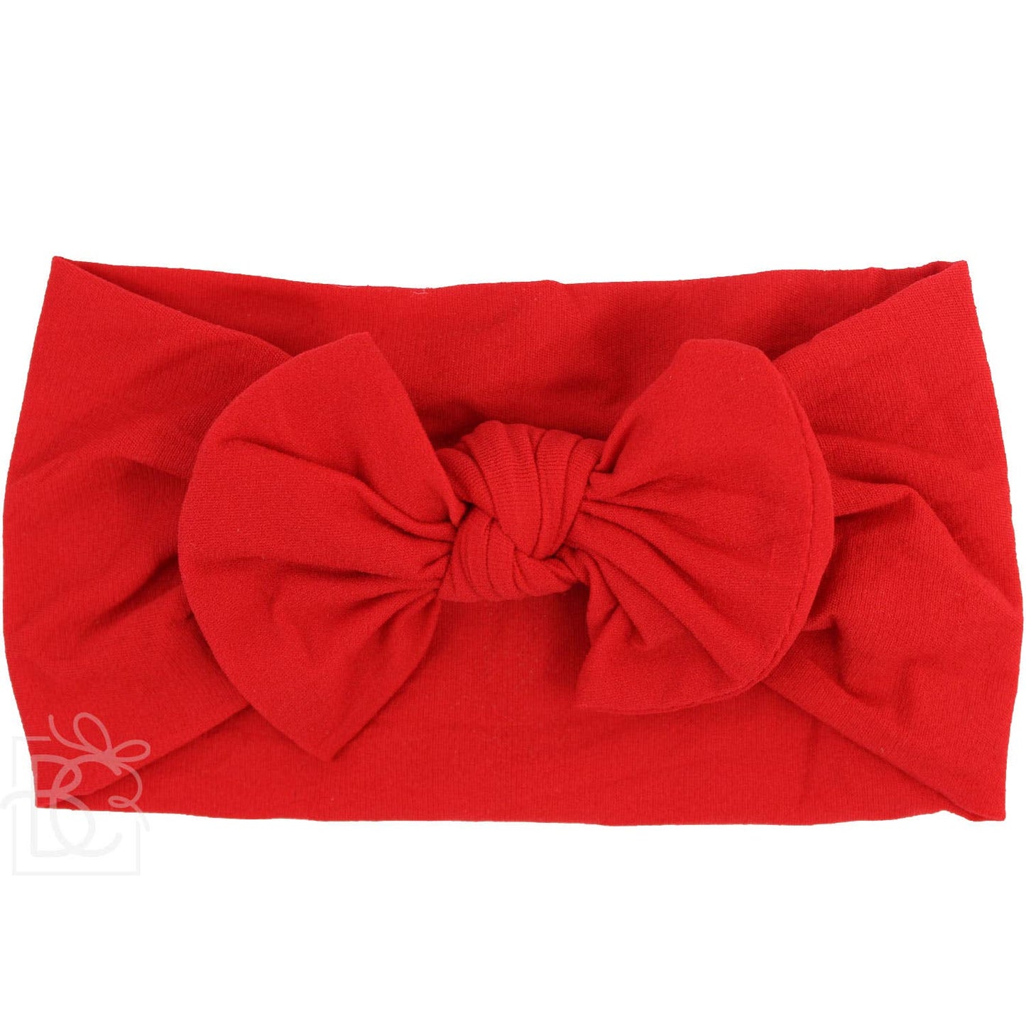 Wide Headband with Knot Bow - Red - Magnolia BabyHeadband