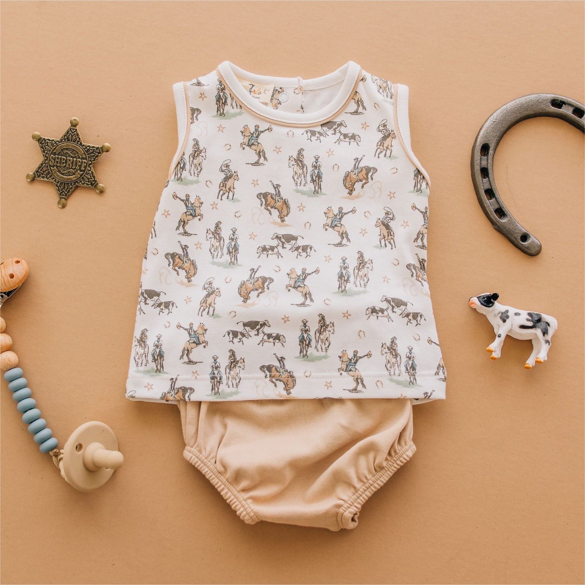 Wild West Sleeveless Diaper Cover Set - Luna and ArloDiaper Cover