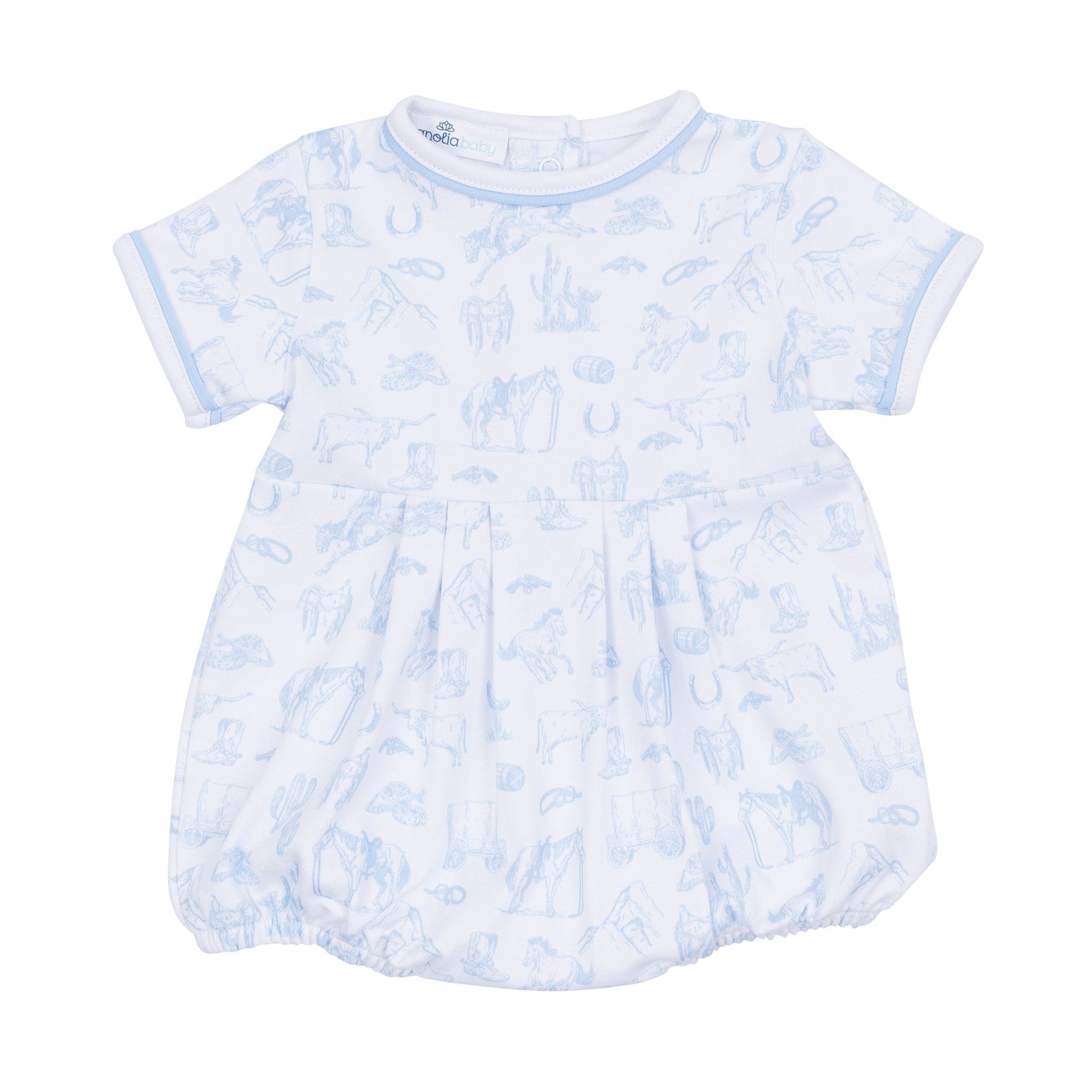 Wild West Toile Bubble - Light Blue - Magnolia BabyBubble