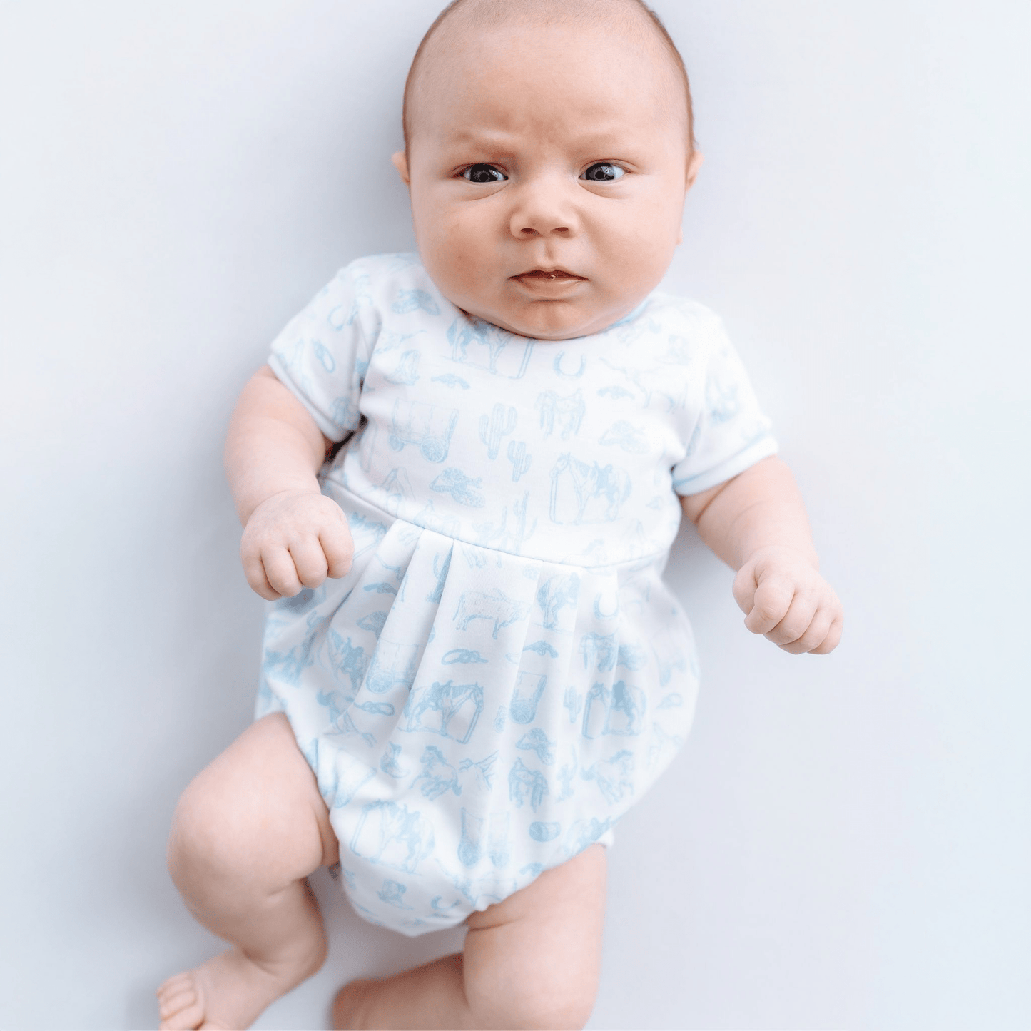 Wild West Toile Bubble - Light Blue - Magnolia BabyBubble