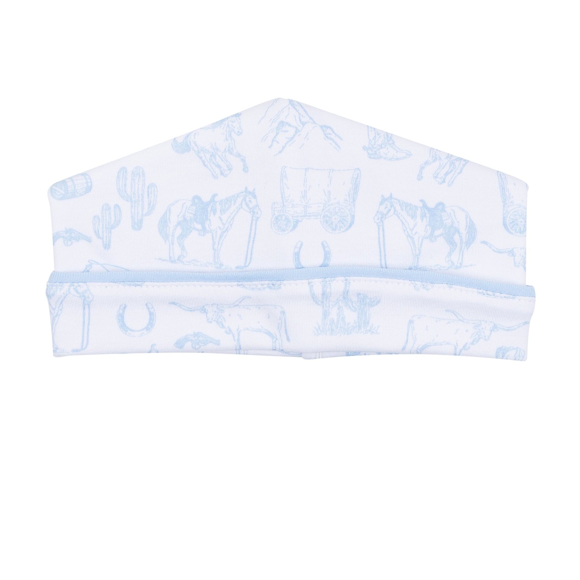 Wild West Toile Hat - Light Blue - Magnolia BabyHat