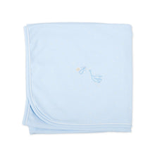  Worth the Wait Embroidered Receiving Blanket - Blue - Magnolia BabyReceiving Blanket