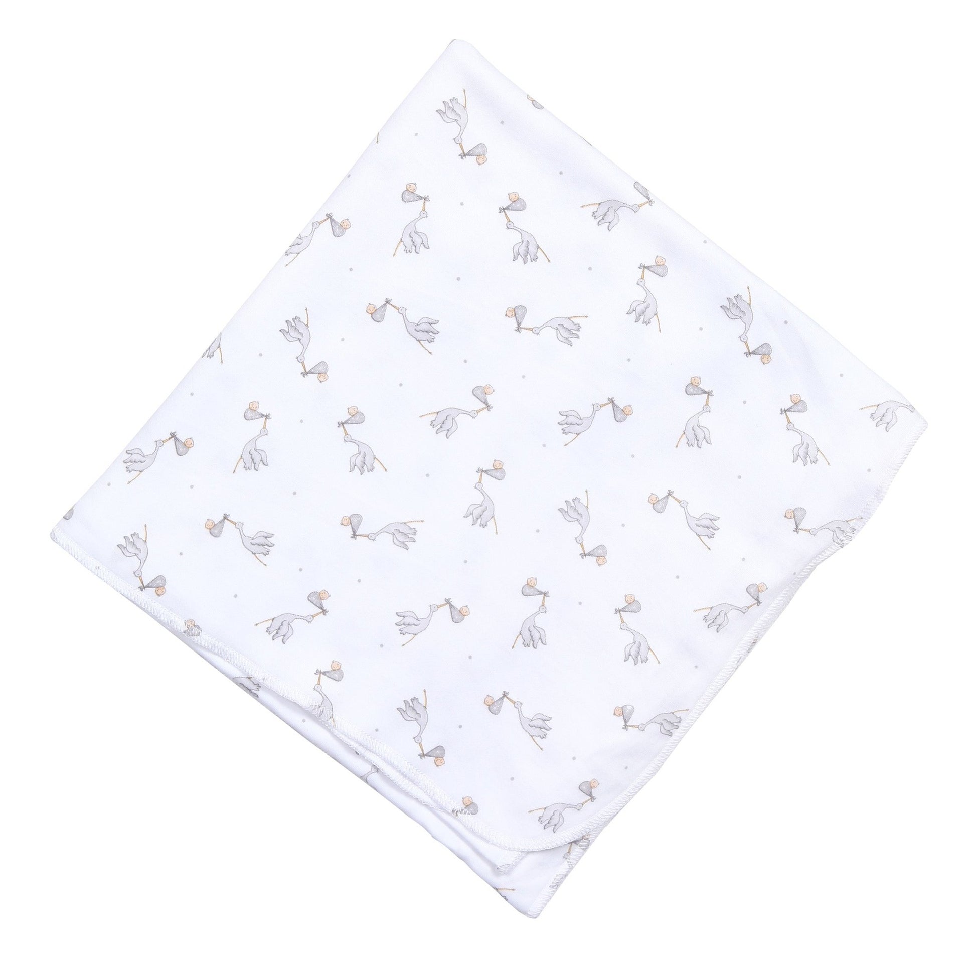 Worth the Wait Printed Swaddle Blanket - Grey - Magnolia BabySwaddle Blanket