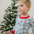Yappy Christmas Long Pajamas - Blue - Magnolia BabyLong Pajamas
