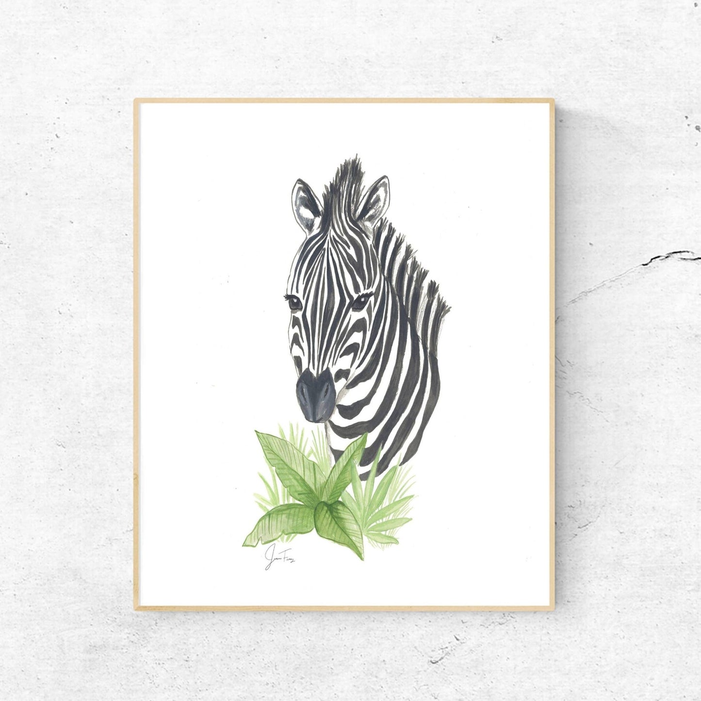 Zebra Art Print - Magnolia BabyWall Art