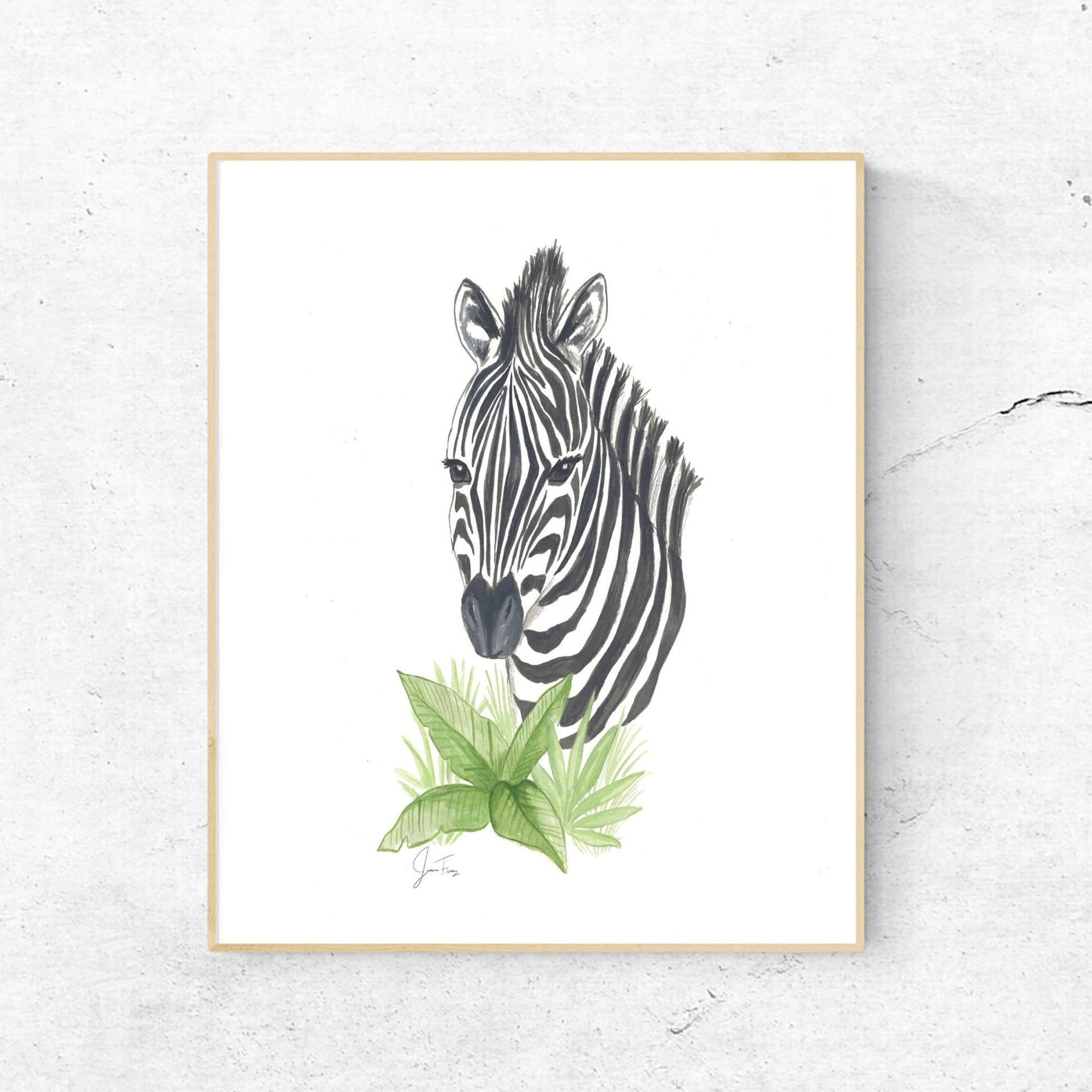Zebra Art Print - Magnolia BabyWall Art