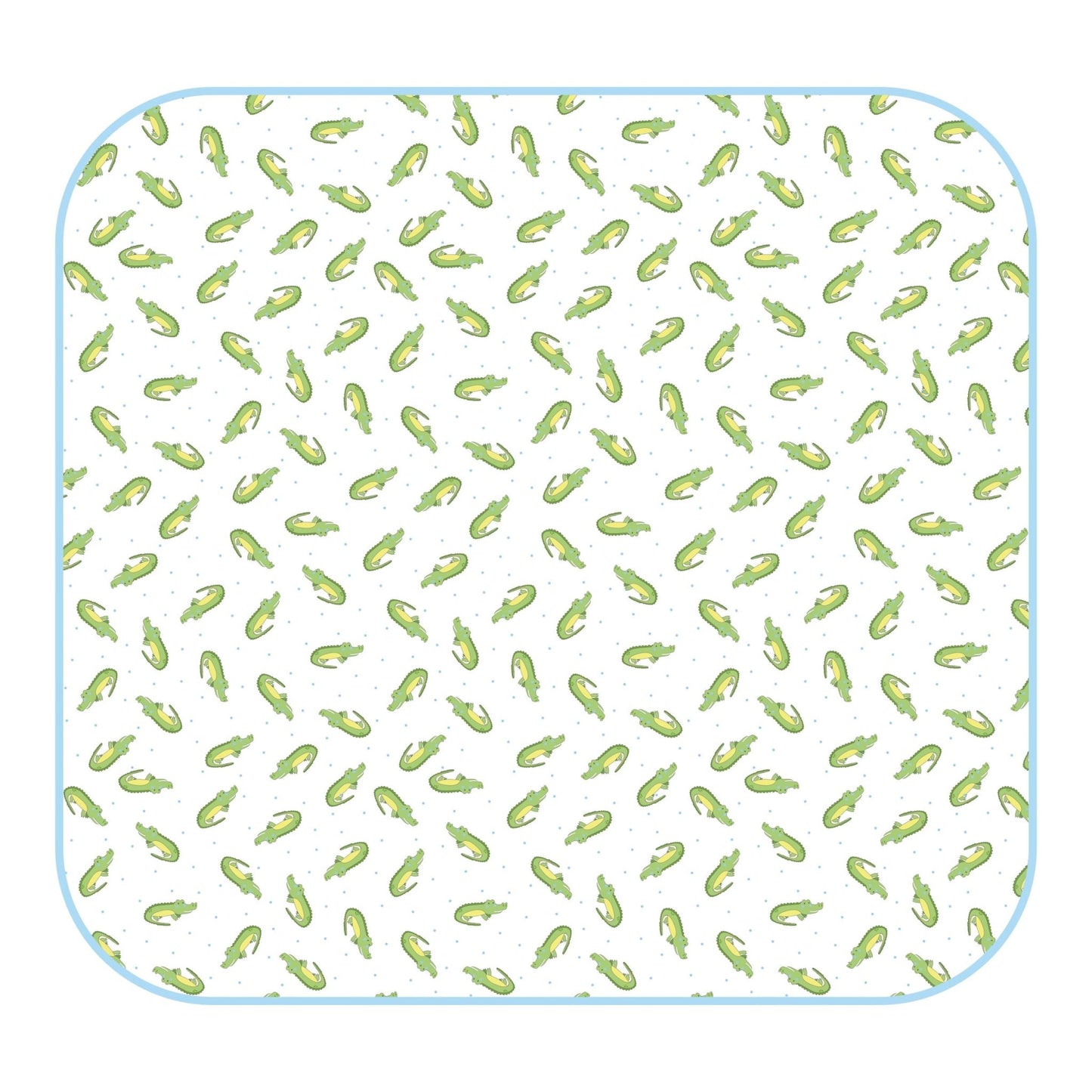 Alligator Friends Blue Print Swaddle Blanket - Magnolia BabySwaddle Blanket