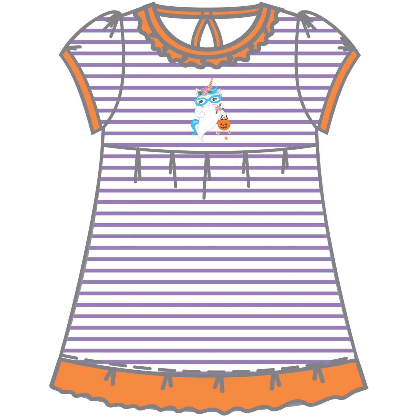 Boonicorn Combo Short Sleeve Toddler Dress - Magnolia BabyDress