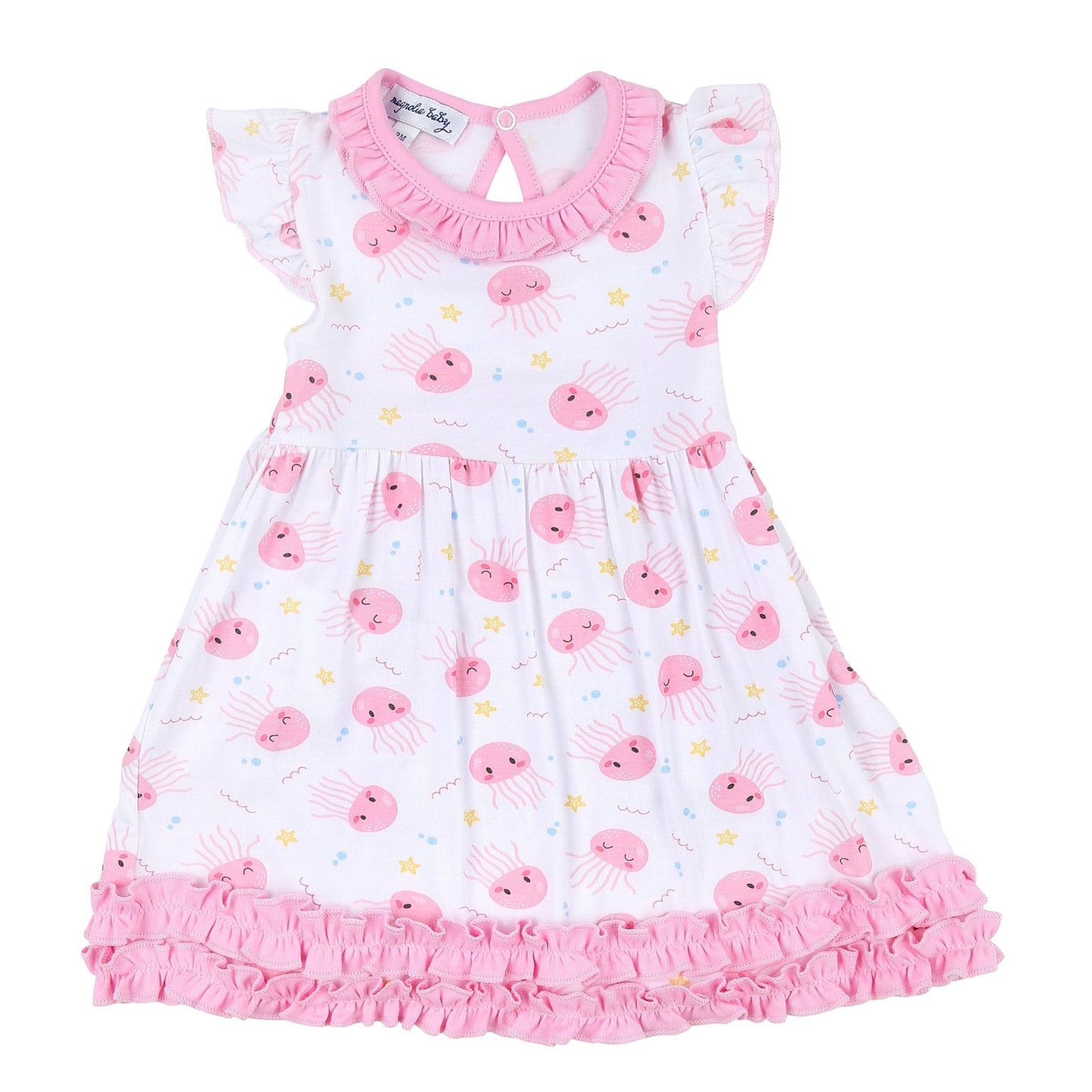 Joyful Jellyfish Infant Pink Flutters Dress Set - Magnolia BabyDress