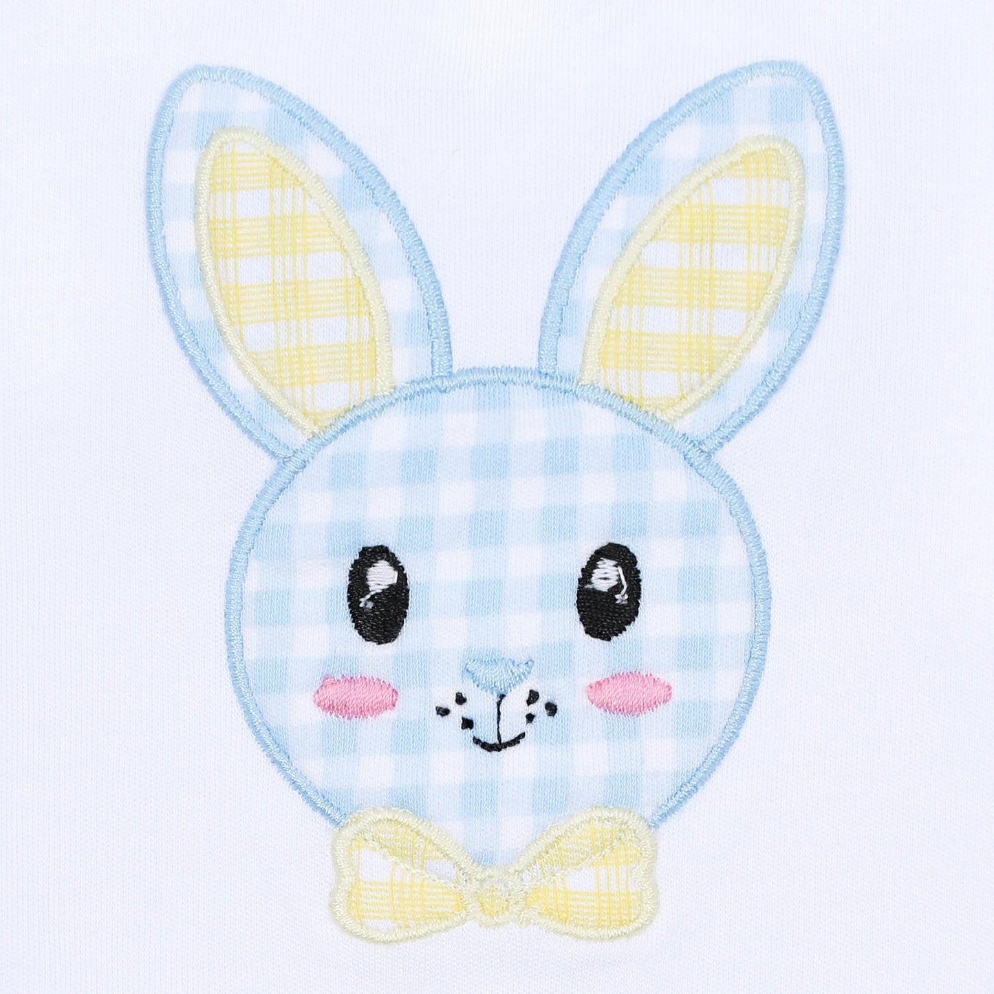 Lil' Bunny Applique Burp Cloth - Blue - Magnolia BabyBurp Cloth