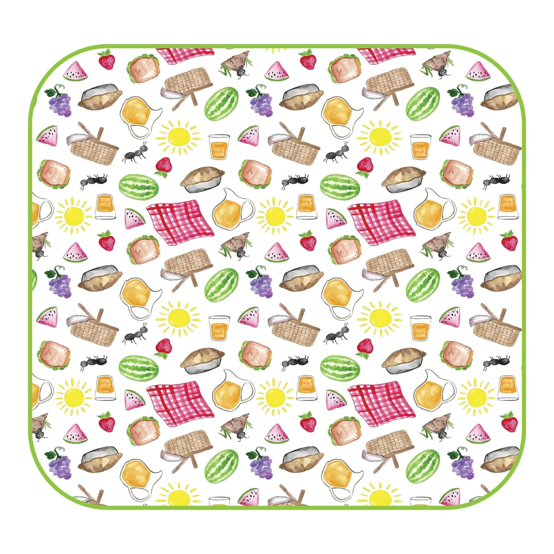 Picnic Time Print Swaddle Blanket - Magnolia BabySwaddle Blanket
