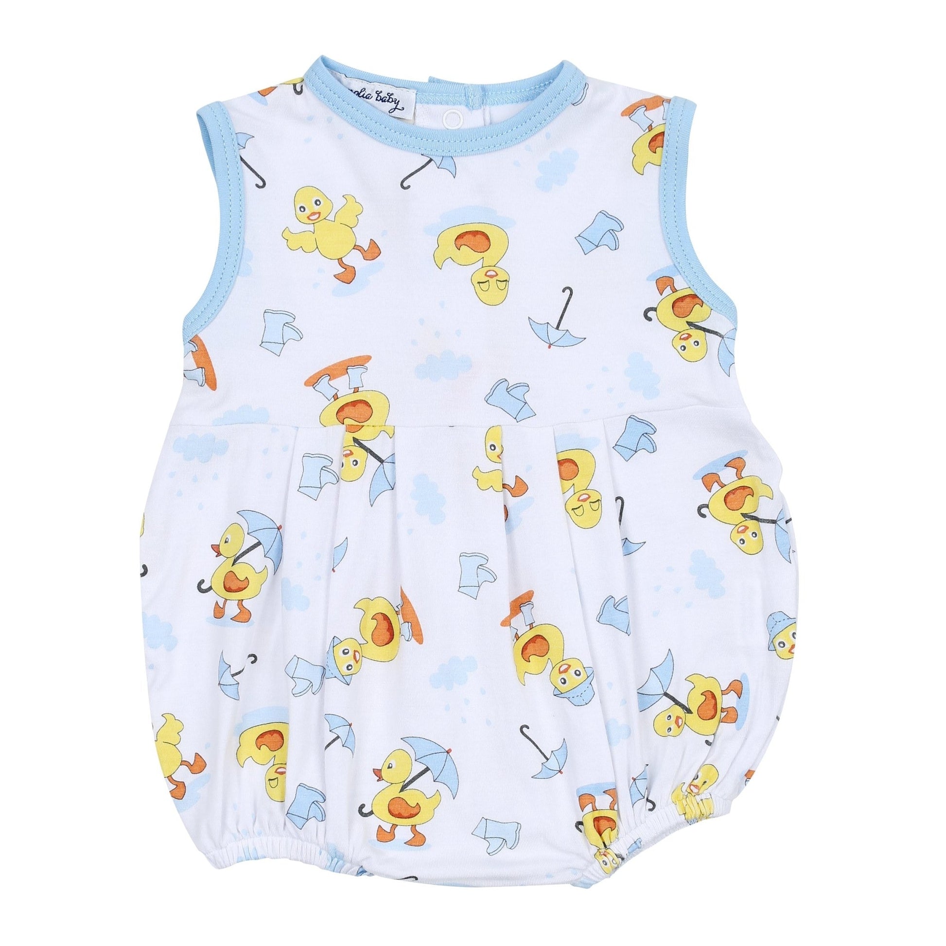 Puddleducks Blue Sleeveless Boy Bubble - Magnolia BabyBubble