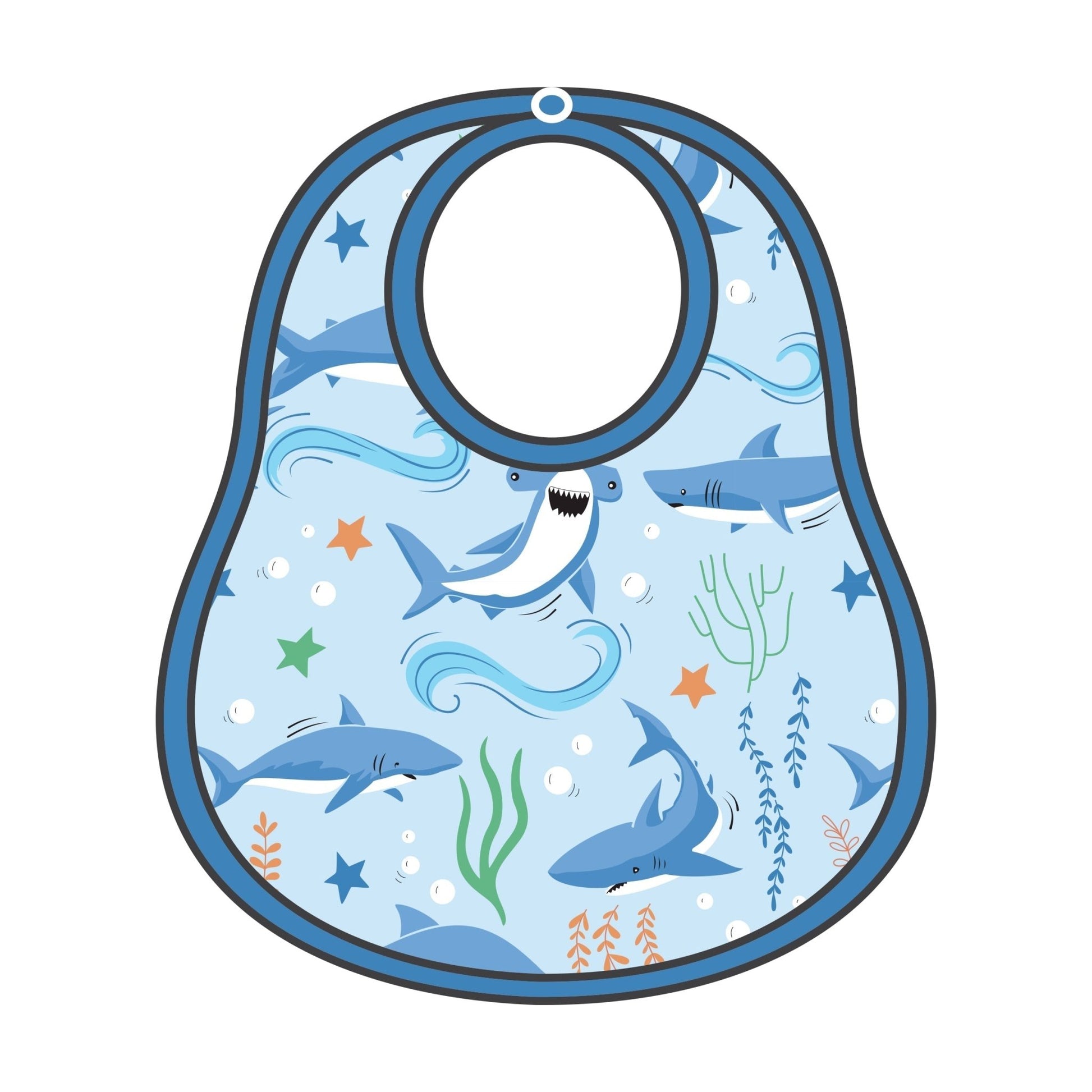 Shark! Print Bib - Magnolia BabyBib