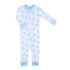 Sweet Whales Blue Zip Pajamas - Magnolia BabyZipper Pajamas