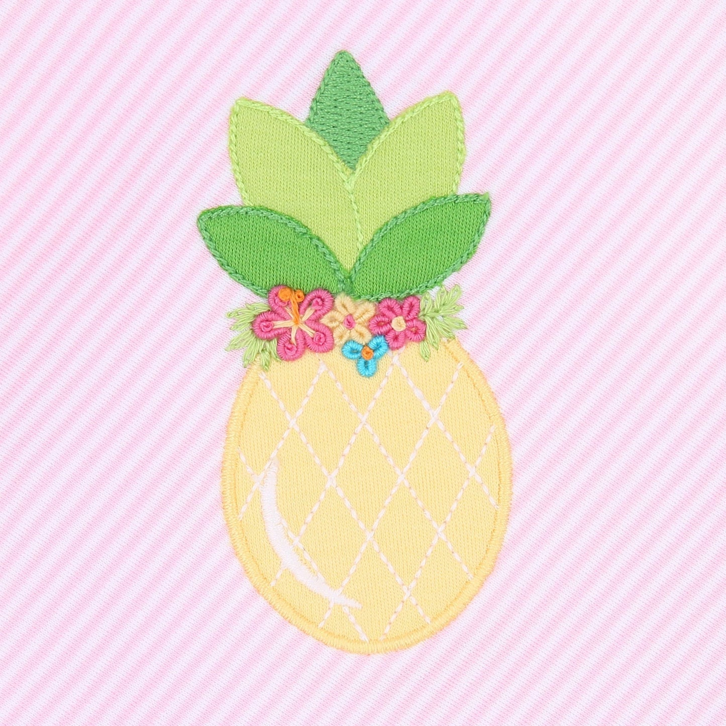 Tropical Pineapple Combo Ruffle Lap Footie - Magnolia BabyFootie