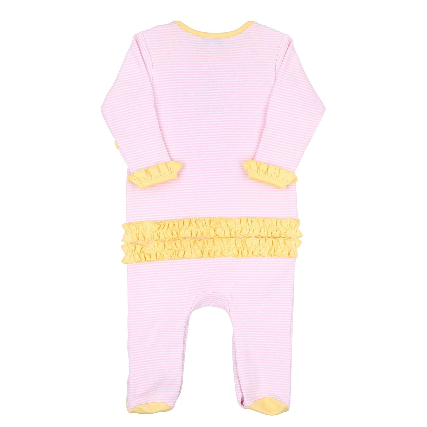 Tropical Pineapple Combo Ruffle Lap Footie - Magnolia BabyFootie