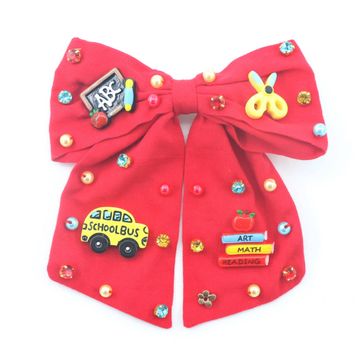 Back to School Hair Bow